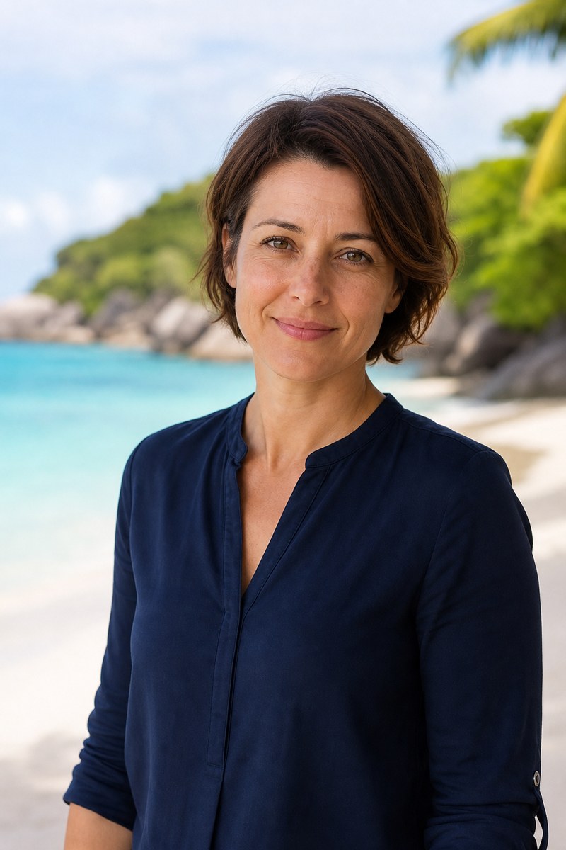 Portrait de Claire Marin, coordination éditoriale DiveSeychelles