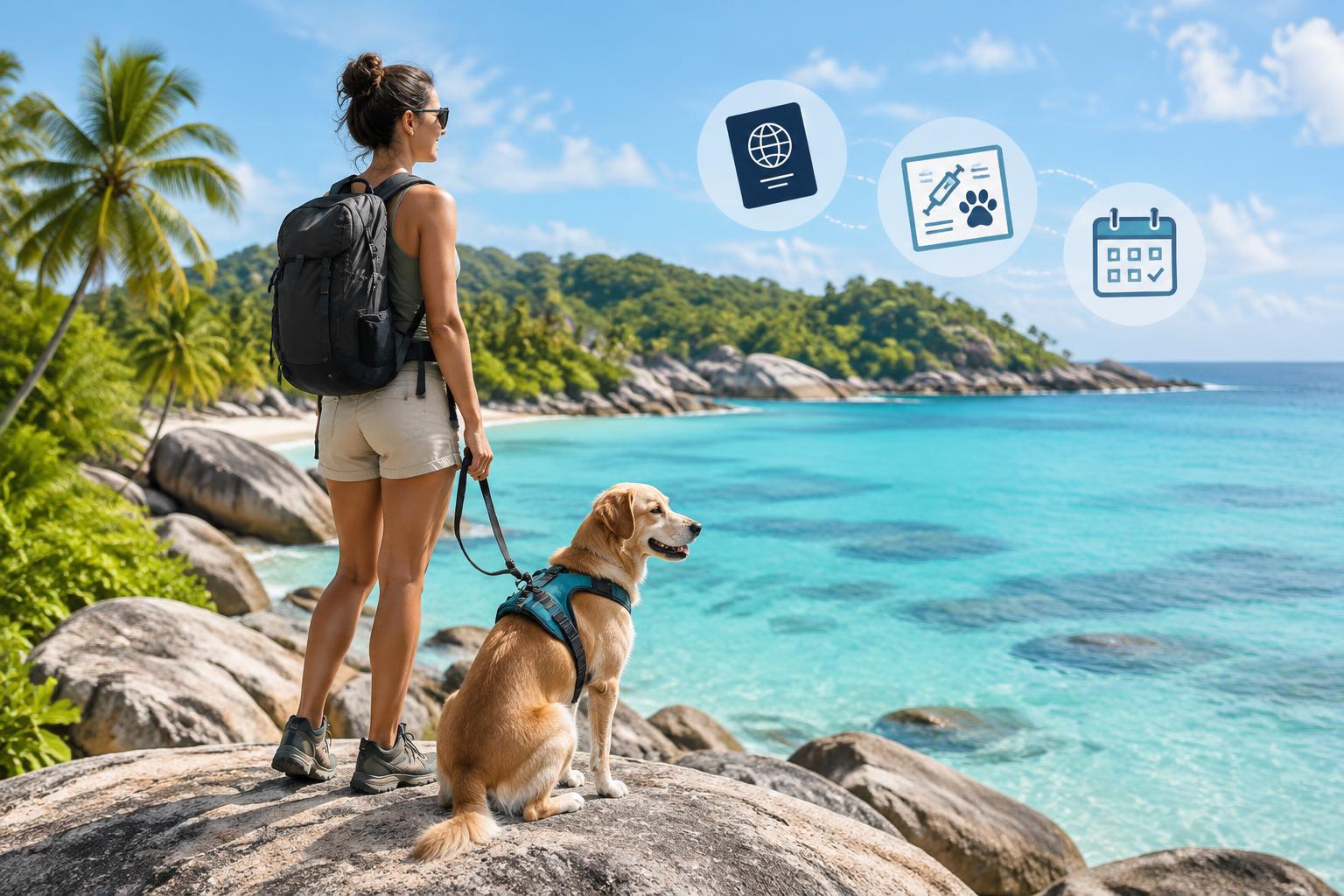Voyager aux Seychelles avec son animal sans bloquer son retour en France